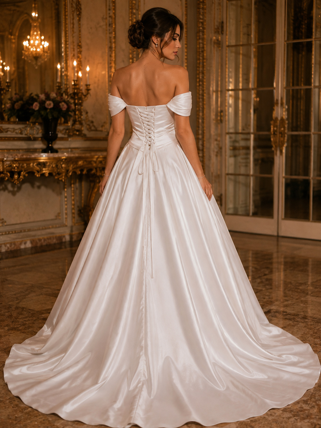 Vestido de noiva cetim drapeado (3)